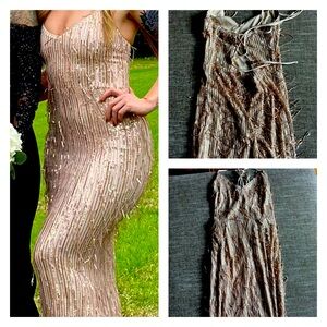 Small, Sequin dress, worn once for a wedding, lots of compliments